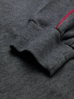 Casual Color Block Binding Hoodie