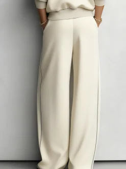 Casual Color Block Straight Pants Sweatpants & Joggers