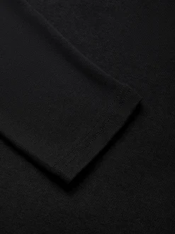 Casual Color-Block Turtleneck Tee