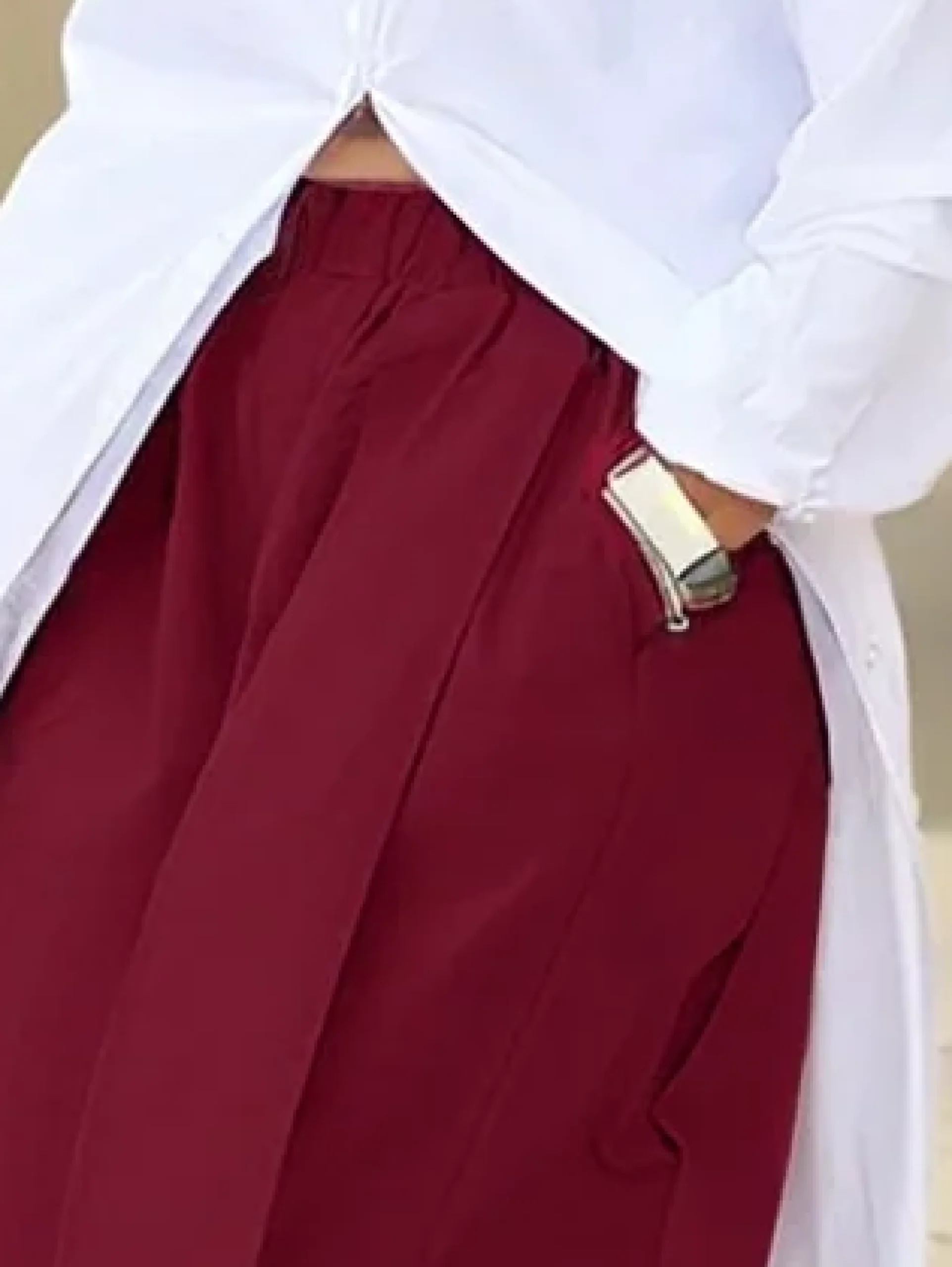 Casual Cotton Wide-Leg Cropped Pants