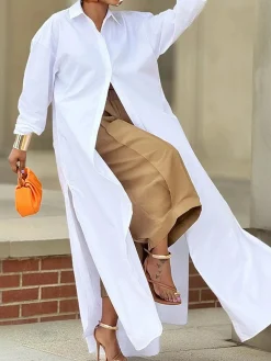 Casual Cotton Wide-Leg Cropped Pants