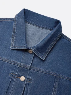 Casual Distressing Cloak Denim Coat