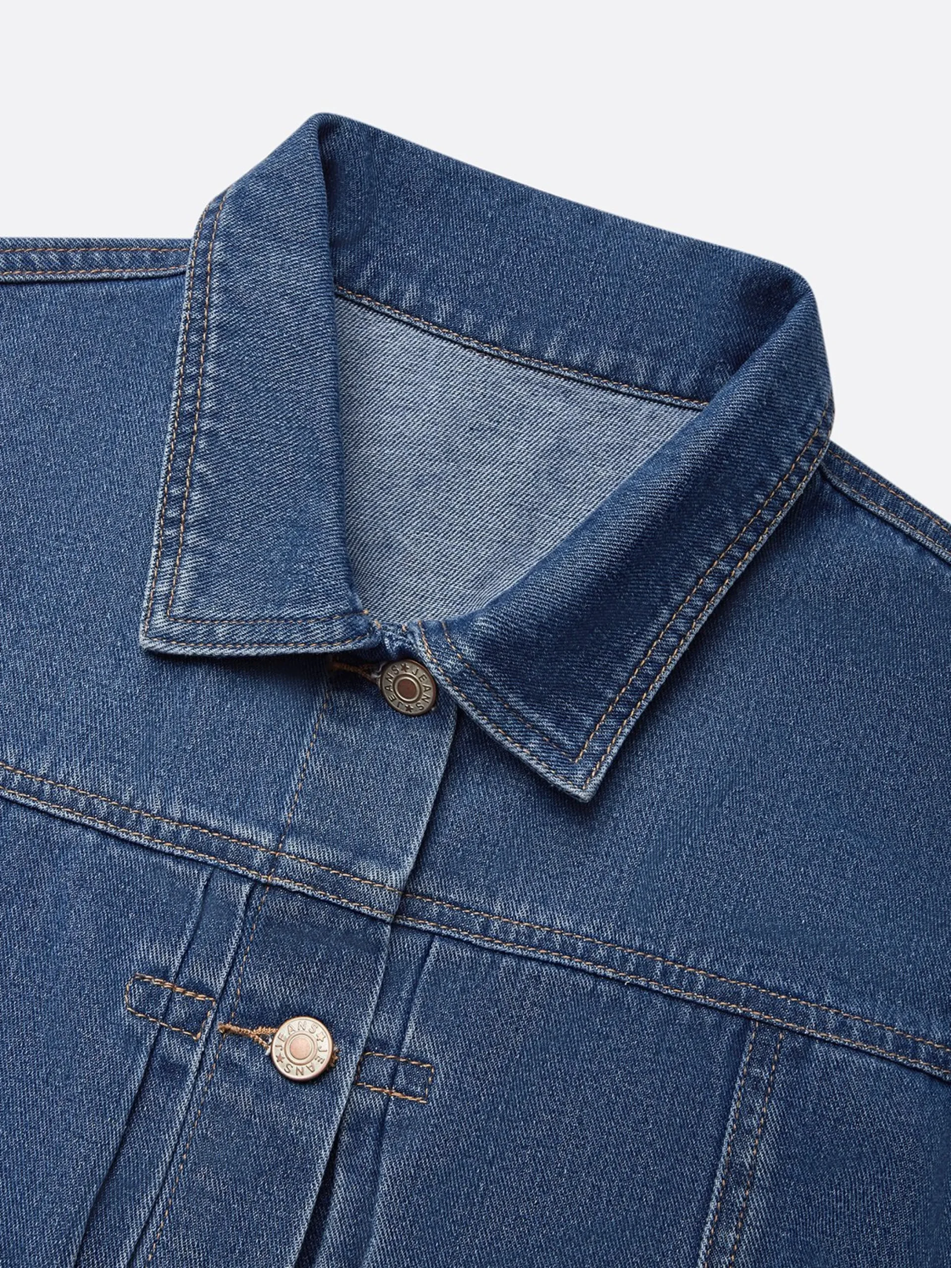 Casual Distressing Cloak Denim Coat