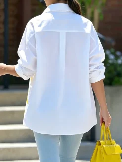 Casual Floral Printing Shirt Collar Shirt