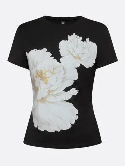 Casual Floral Slim Fit Graphic T-Shirt