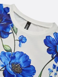 Casual Floral Slim Fit Short Sleeve Tee