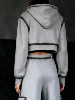 Casual Gradient Pattern Hooded Jacket