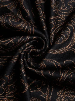 Casual Paisley Printing Turtleneck T-shirt