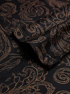 Casual Paisley Printing Turtleneck T-shirt