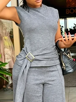 Casual Plain Grommets T-shirt