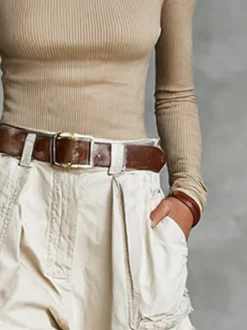 Casual Plain Pockets Cargo Pants