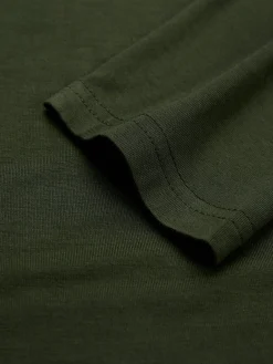 Casual Plain Ruched Cowl Neck T-shirt