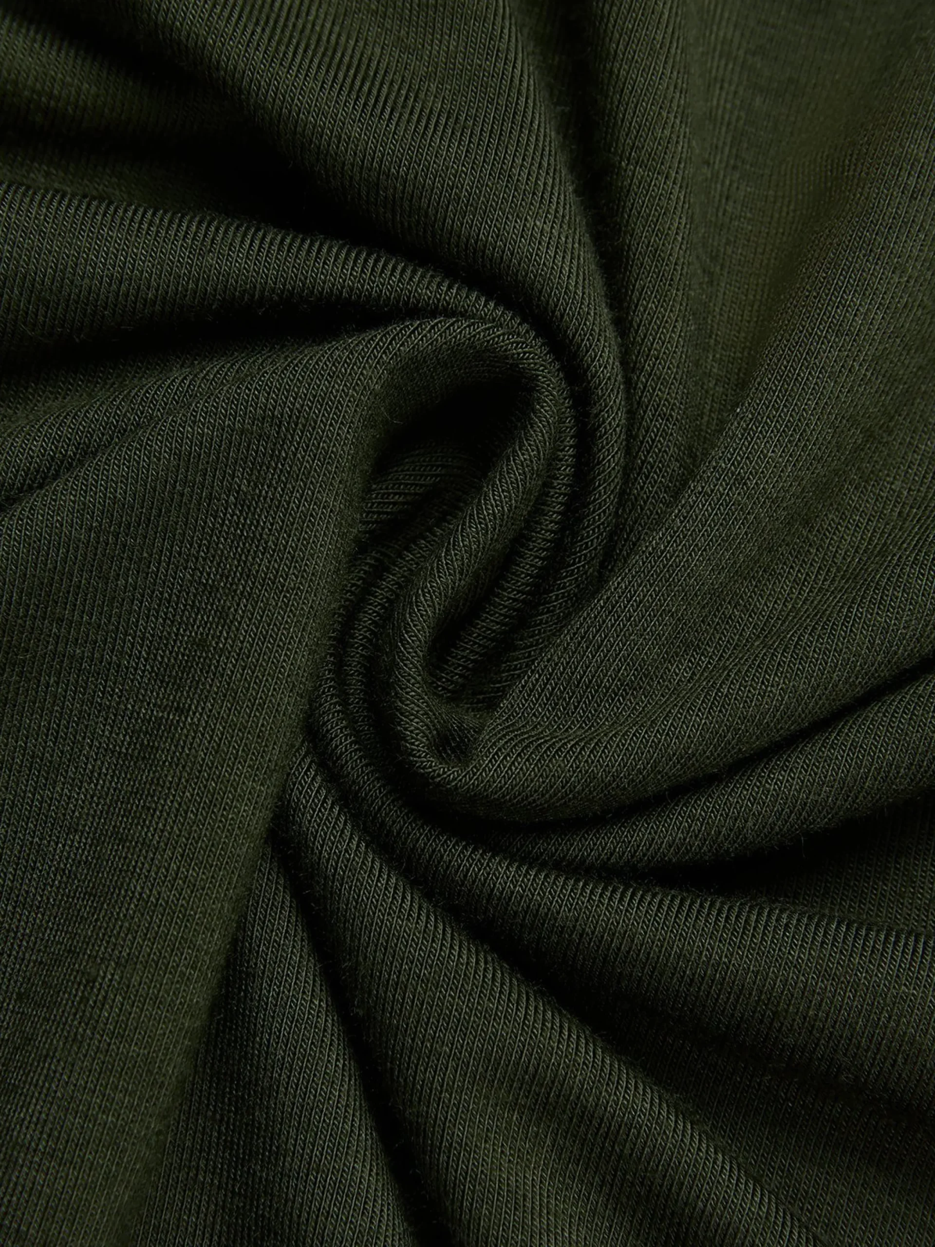 Casual Plain Ruched Cowl Neck T-shirt