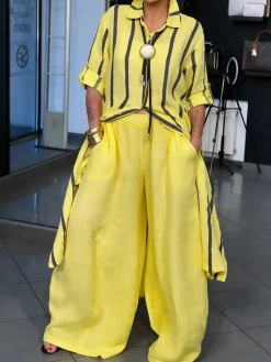 Casual Plain Straight Pants