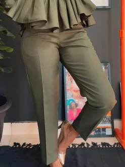 Casual Plain Straight Pants