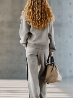 Casual Plain Straight Pants