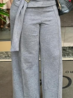 Casual Plain Straight Pants