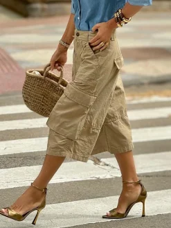 Casual Pockets Cargo Pants