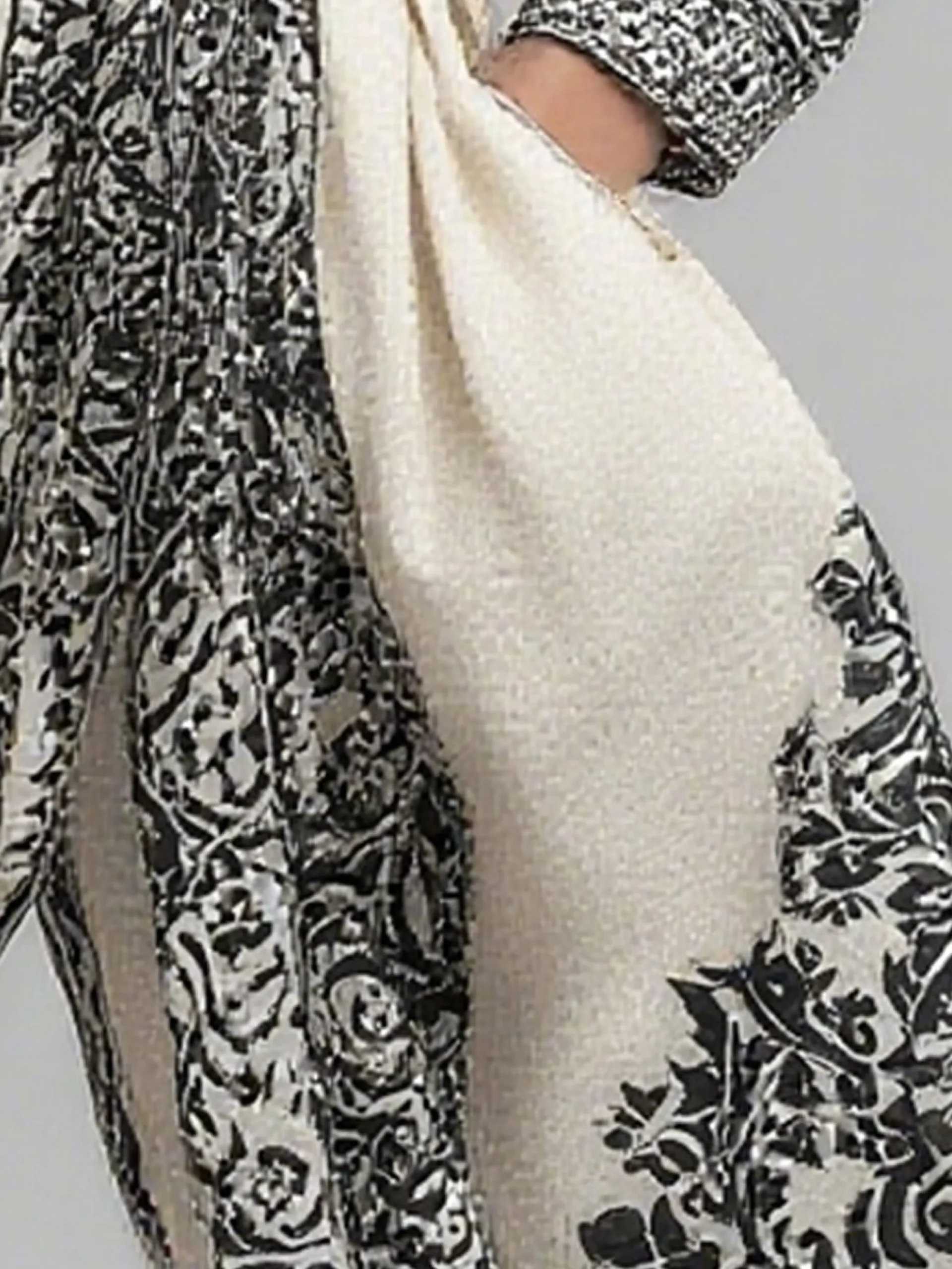 Casual Printed Asymmetrical Off-Shoulder Jumpsuit