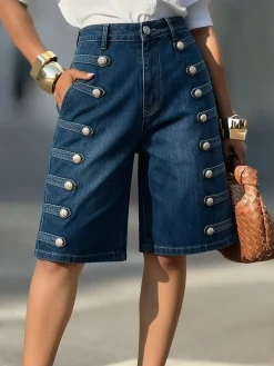 Casual Regular Fit Denim Shorts
