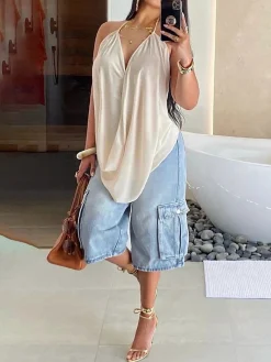 Casual Sheer Flowy Spaghetti Strap Camisole