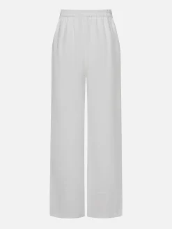 Casual Solid High Waisted H-Line Trousers