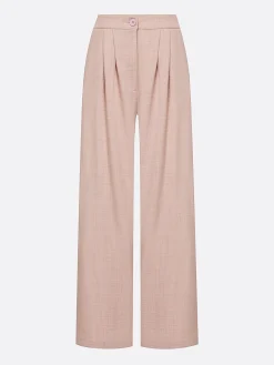 Casual Solid H-Line Straight Leg Pants