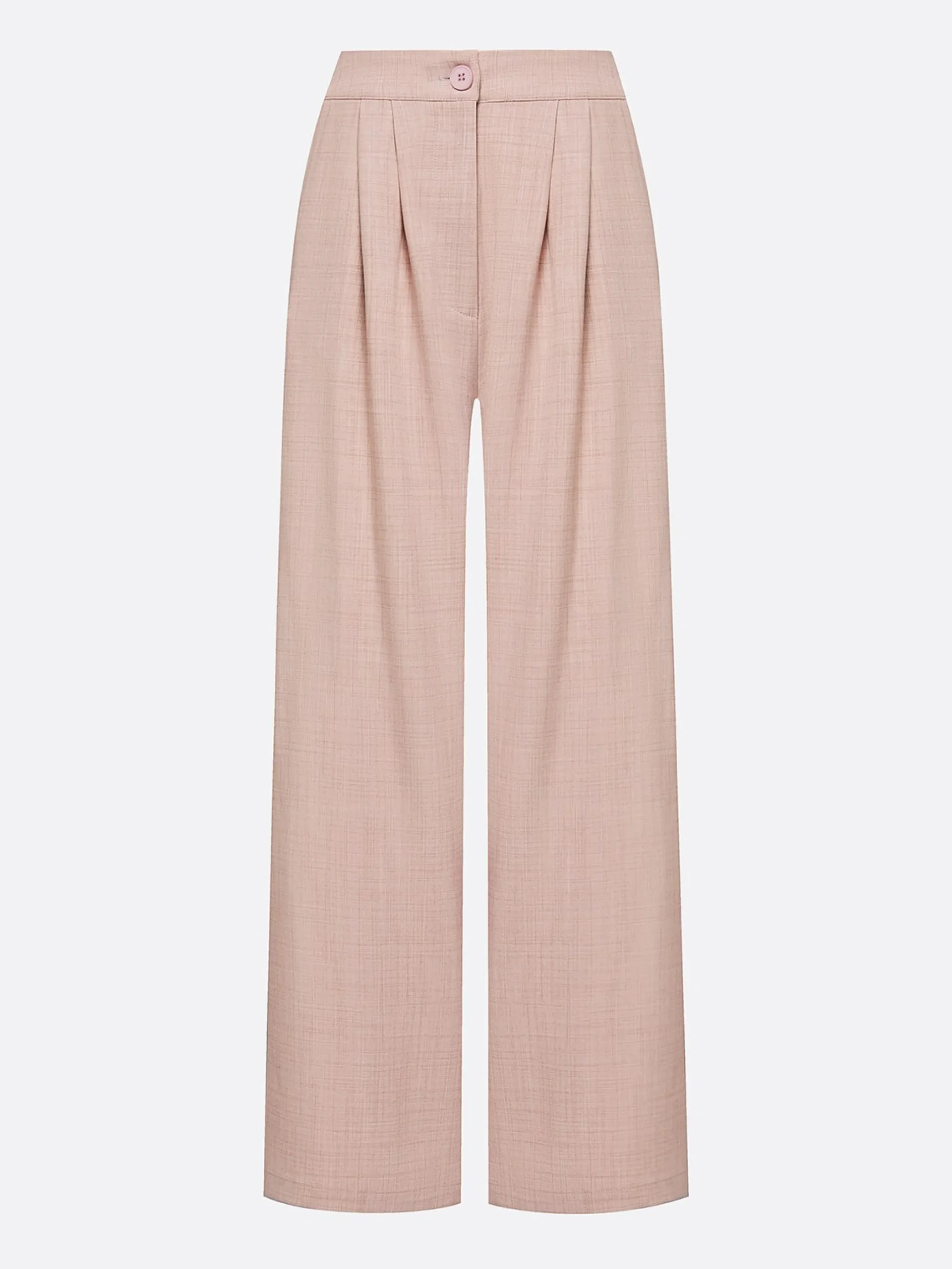 Casual Solid H-Line Straight Leg Pants