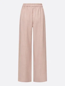 Casual Solid H-Line Straight Leg Pants