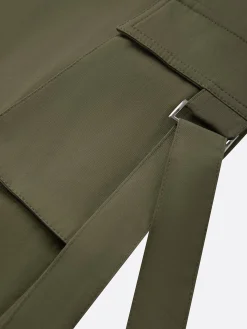 Casual Solid Relaxed Cargo Pants