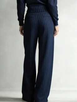 Casual Striped Straight Pants