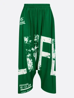 Casual Text Letters Harem Pants