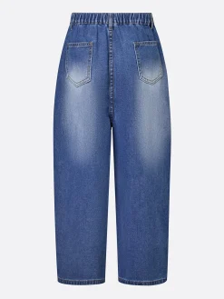 Casual Zipper Loose Bloomers Ankle Pants O-Line Daily Trousers