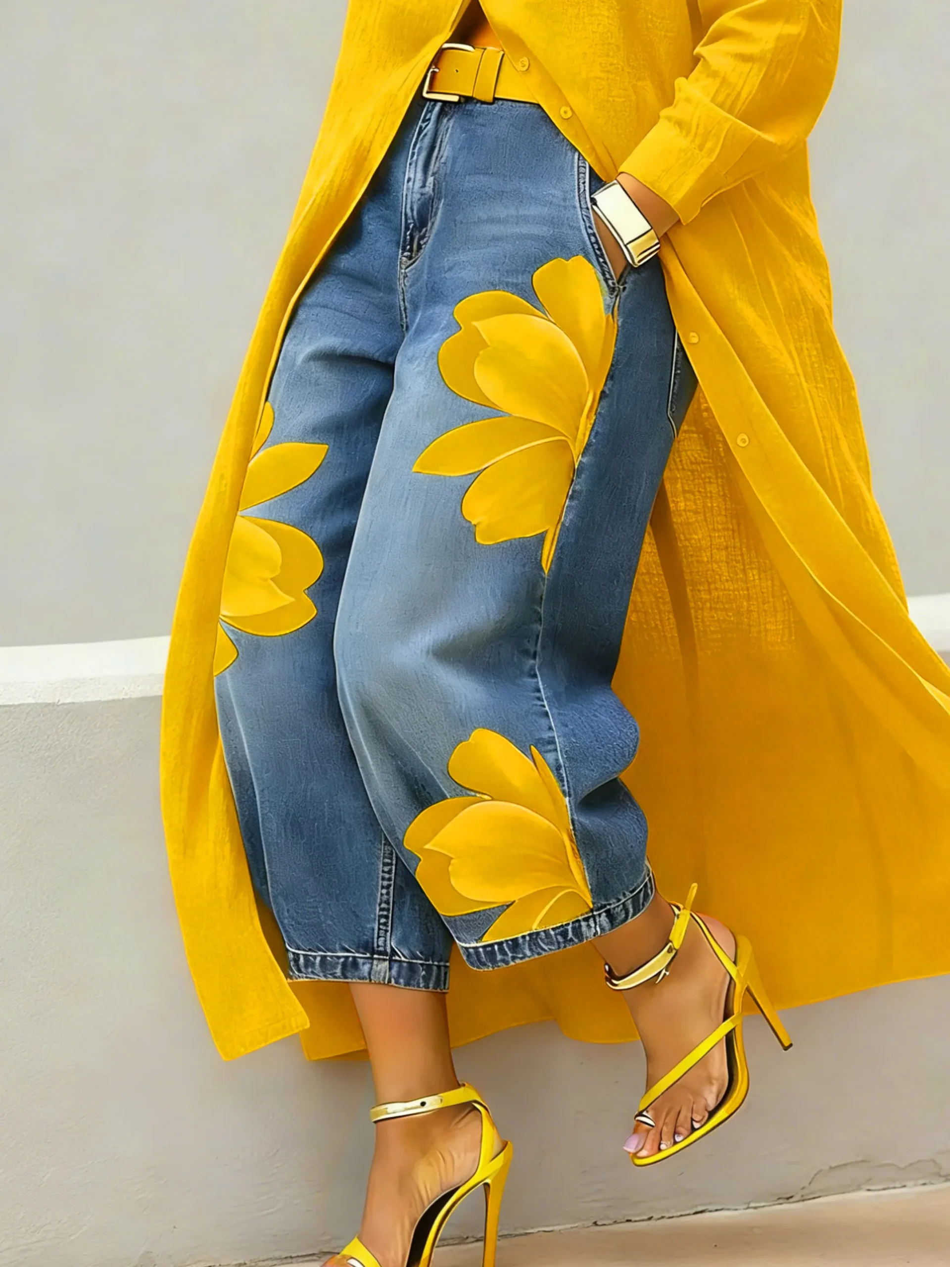 Casual Zipper Loose Bloomers Ankle Pants O-Line Daily Trousers