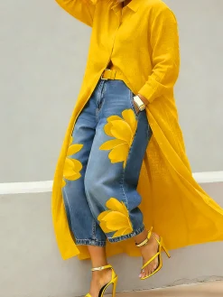 Casual Zipper Loose Bloomers Ankle Pants O-Line Daily Trousers