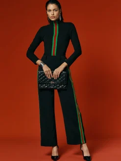 Color Block Urban Pocket Fashion Pants