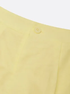 Cotton And Linen Casual Plain Straight Shorts