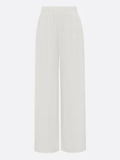 Cotton Casual Plain Wide Leg Pants Fashion Pants