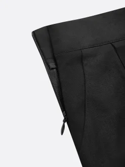 Cotton Casual Plain Wide Leg Pants
