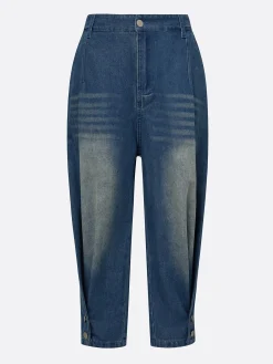 Denim Buttoned Casual Jeans