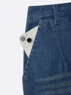 Denim Buttoned Casual Jeans