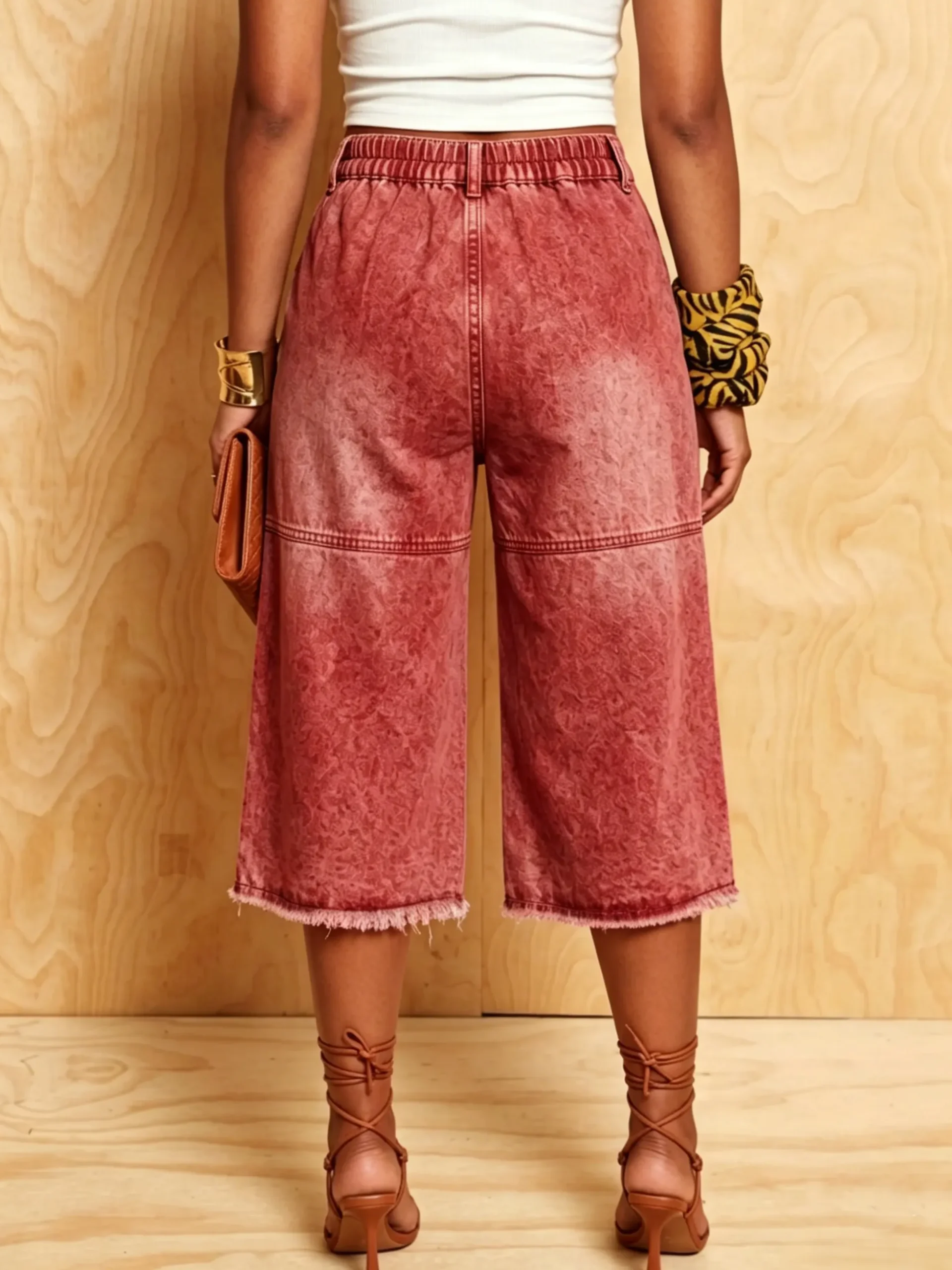 Denim Casual Solid Relaxed Jeans