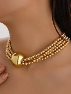 Elegant Beaded Multi-layer Necklace