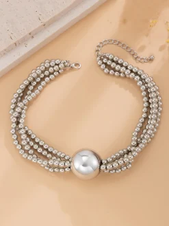Elegant Beaded Multi-layer Necklace