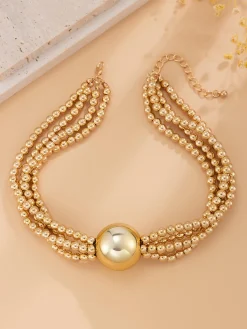 Elegant Beaded Multi-layer Necklace