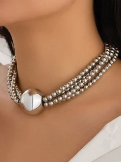 Elegant Beaded Multi-layer Necklace
