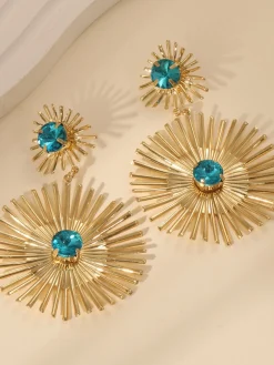 Elegant Color Block Earrings