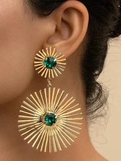 Elegant Color Block Earrings