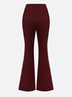 Elegant Color Block Straight Pants