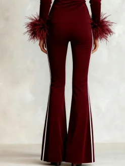 Elegant Color Block Straight Pants